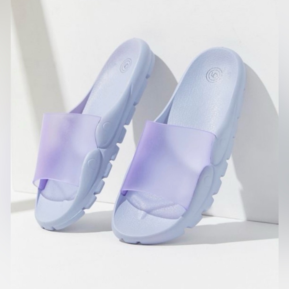 Urban Outfitters Lavender Ombre Slide Sandals
